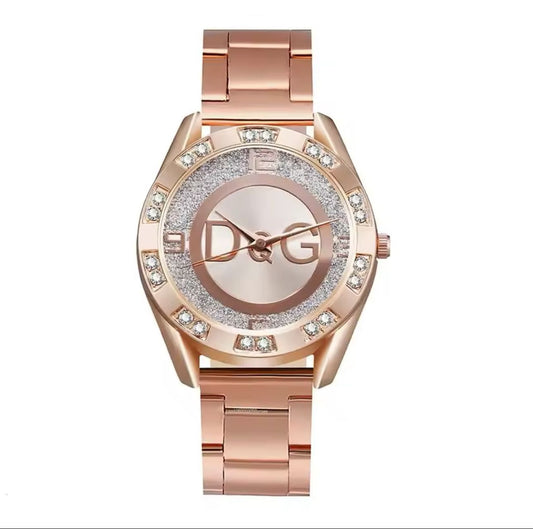 Rose Gold Crystal Women’s Watch – Luxury Quartz, Adjustable Strap | Free Shipping