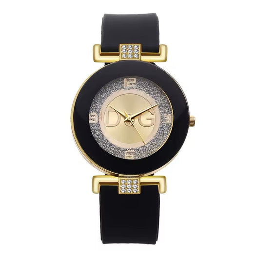 Sleek Quartz Watch – Casual Silicone Band for Women | Free Shipping