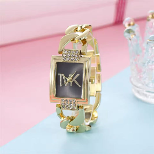 UTHAI Women’s Luxury Square Watch – Stainless Steel Bracelet, Quartz | Free Shipping