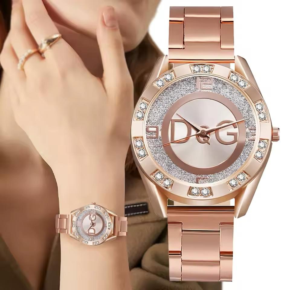 Rose Gold Crystal Women’s Watch – Luxury Quartz, Adjustable Strap | Free Shipping