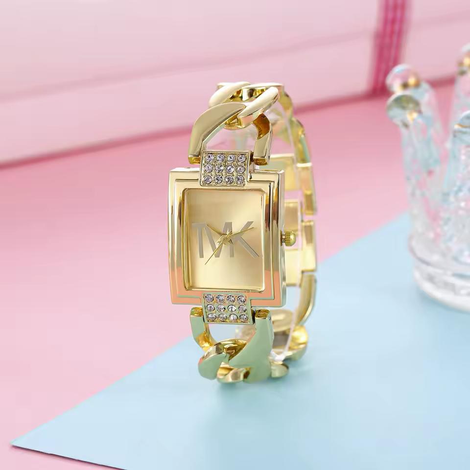 UTHAI Women’s Luxury Square Watch – Stainless Steel Bracelet, Quartz | Free Shipping